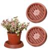 Potted Plant Tray for Indoor Home, Thick  Flowerpot Base,  Water-Resistant Tray,  Root Rot and Overwatering