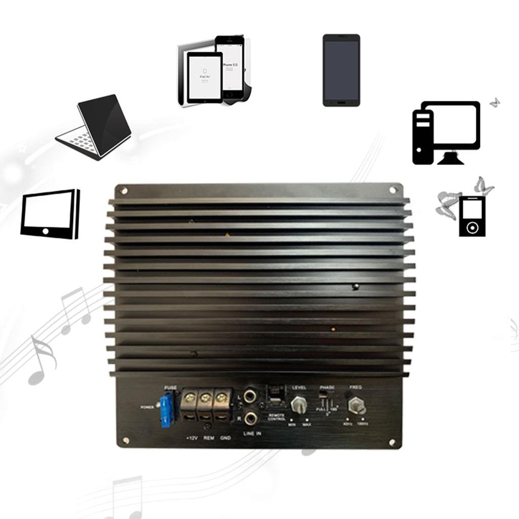 12V Subwoofer Amplifier Board High-power Audio Amplifier Board 100W Power Amplifier Board Powerful Amplifier for Car