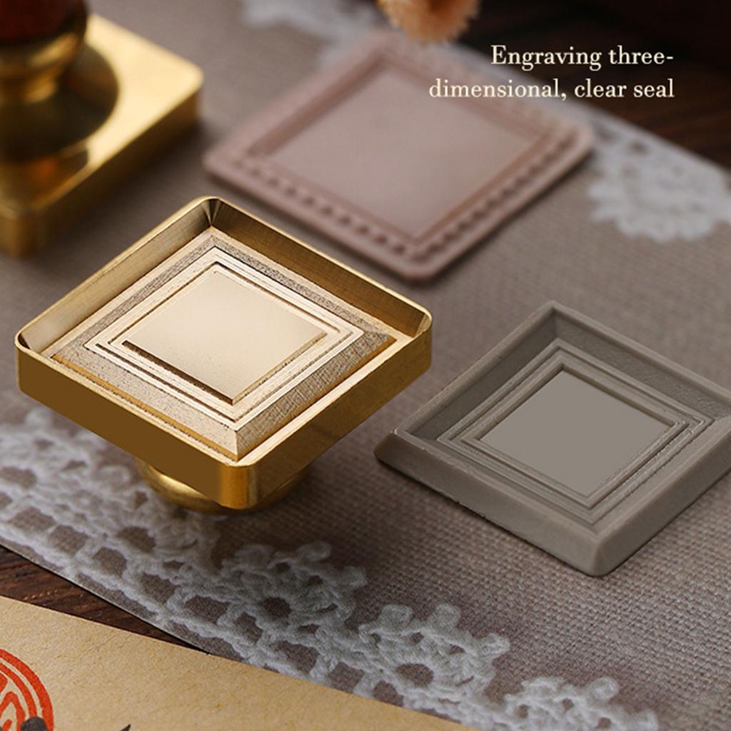 Wax Seal Stamp Head for Seal Envelope Invitation DIY Scrapbooking Round/Oval/Square Wax Seal Stamp Head Replacement