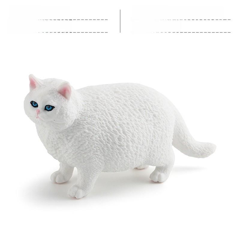 Siamese Cat Animal Model Pvc Decor For Kids Educational Playroom Collectible Toy