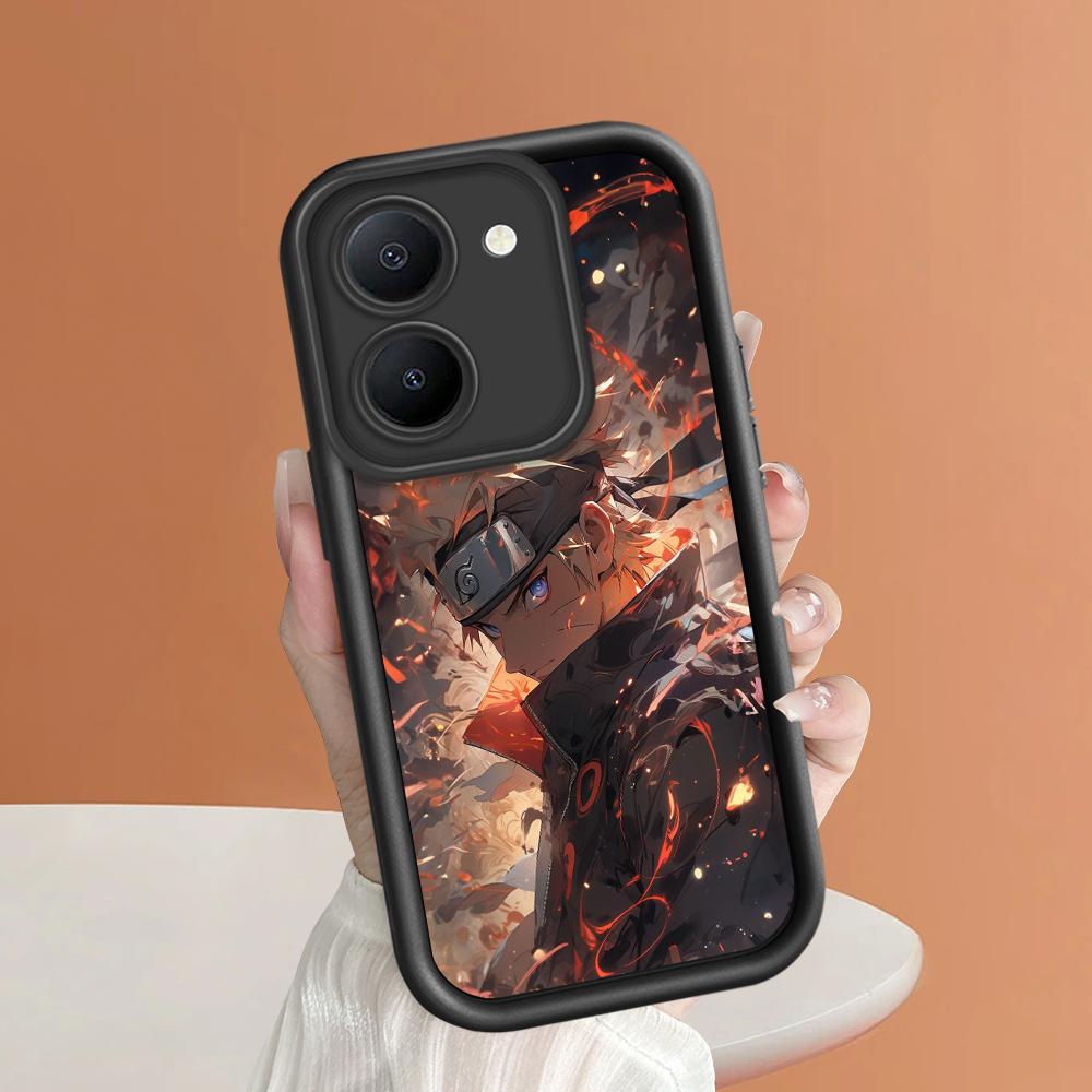 Soft Silicone Square Ladders Cartoon Pattern Full Cover Camera Protection Shockproof Case for iPhone Infinix Tecno Vivo