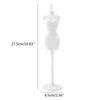 Plastic Doll Dress Stand Perfect Dolls Display Stand Display Holder Doll Dress Rack for Doll Dresses and Wedding Gowns
