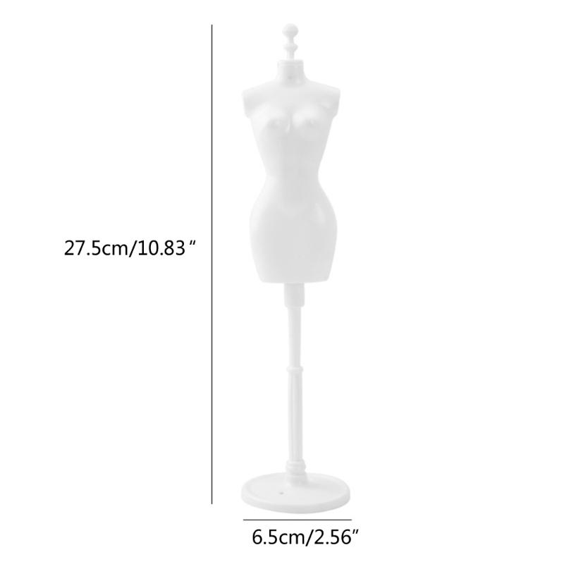 Plastic Doll Dress Stand Perfect Dolls Display Stand Display Holder Doll Dress Rack for Doll Dresses and Wedding Gowns