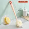 Back Scrubber Long Handle Shower Body Brush with Soft Mesh Soft Bristle Bath Brush For Women Skin Powerful Back Scrub Brus