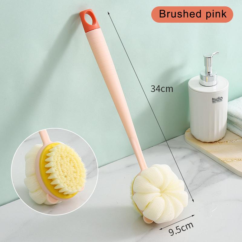 Back Scrubber Long Handle Shower Body Brush with Soft Mesh Soft Bristle Bath Brush For Women Skin Powerful Back Scrub Brus