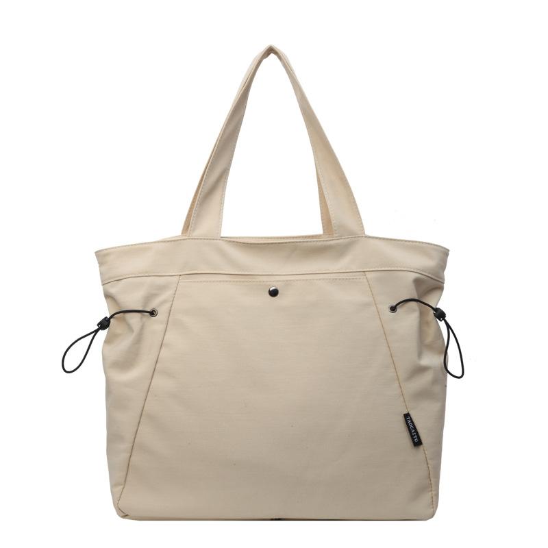 Summer Casual Nylon Bag Women's New Simple Large-capacity Student Class Portable Shoulder Tote Bag