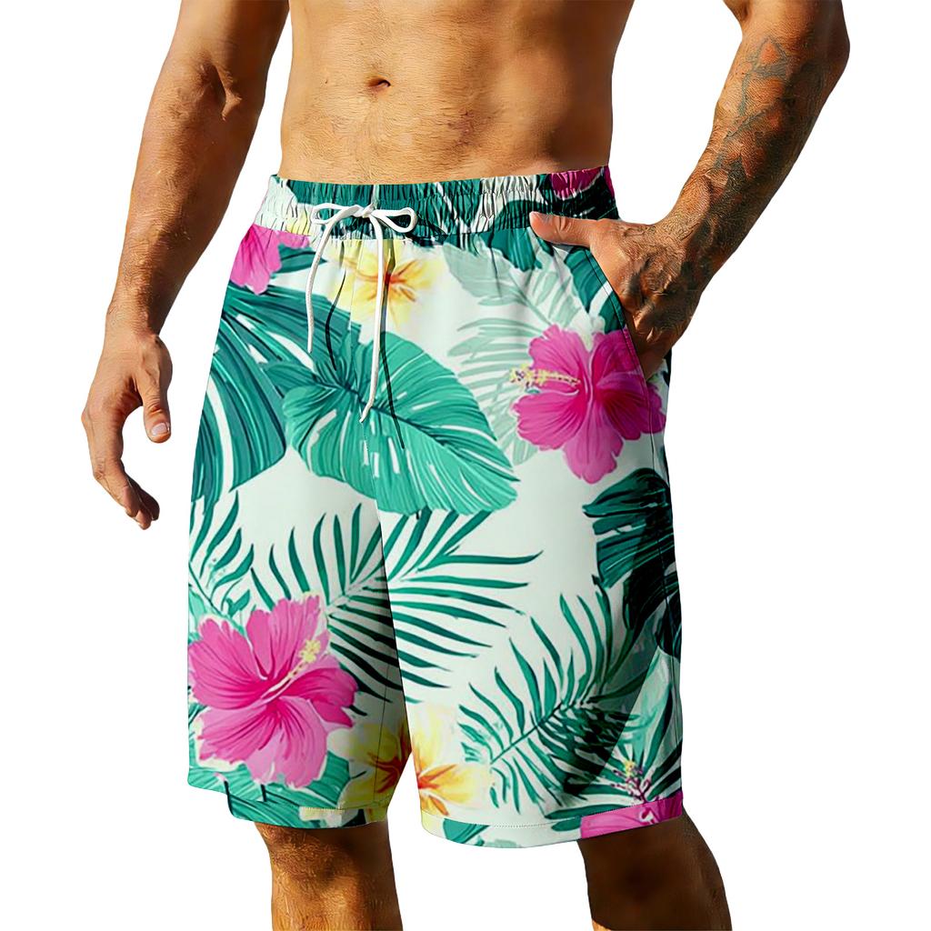 Pantalones Cortos Hawaianos de Verano para Hombre