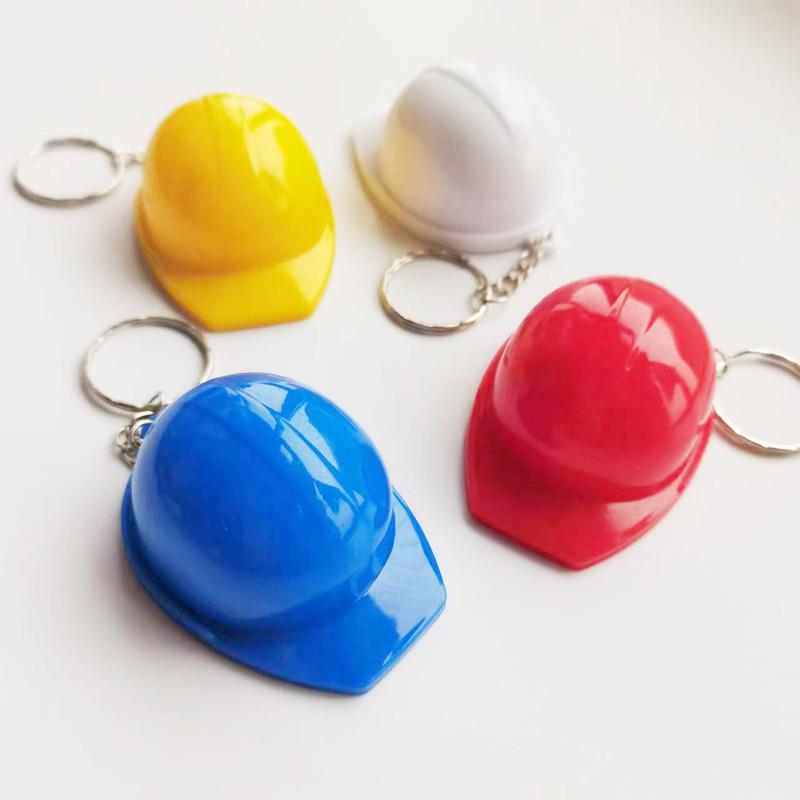Cross-Border Bestseller: Creative Safety Helmet Bottle Opener Keychain - Practical Novelty Gift