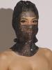 European & American Style Rhinestone Fishnet Cycling Mask with Elastic Headband