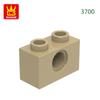 125Pcs/lot 3700 1x2 1 Hole Constructing Blocks MOC DIY Accessories Compatible With Bricks Children Toys Gift Box