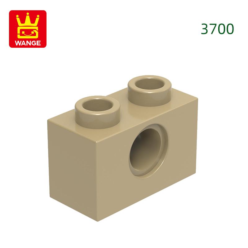 125Pcs/lot 3700 1x2 1 Hole Constructing Blocks MOC DIY Accessories Compatible With Bricks Children Toys Gift Box