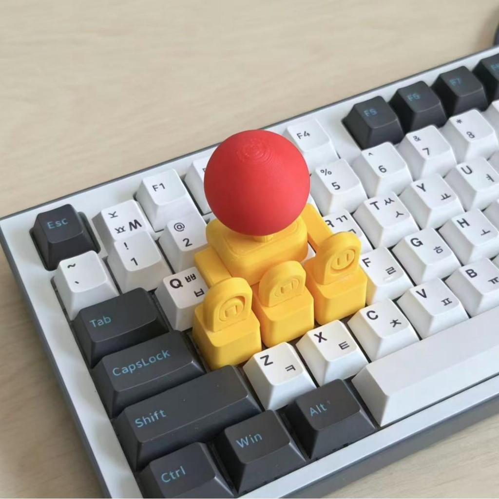 3D Printed King of Fighters Joystick Keycaps for Mechanical Keyboards - WASD Directional Keys