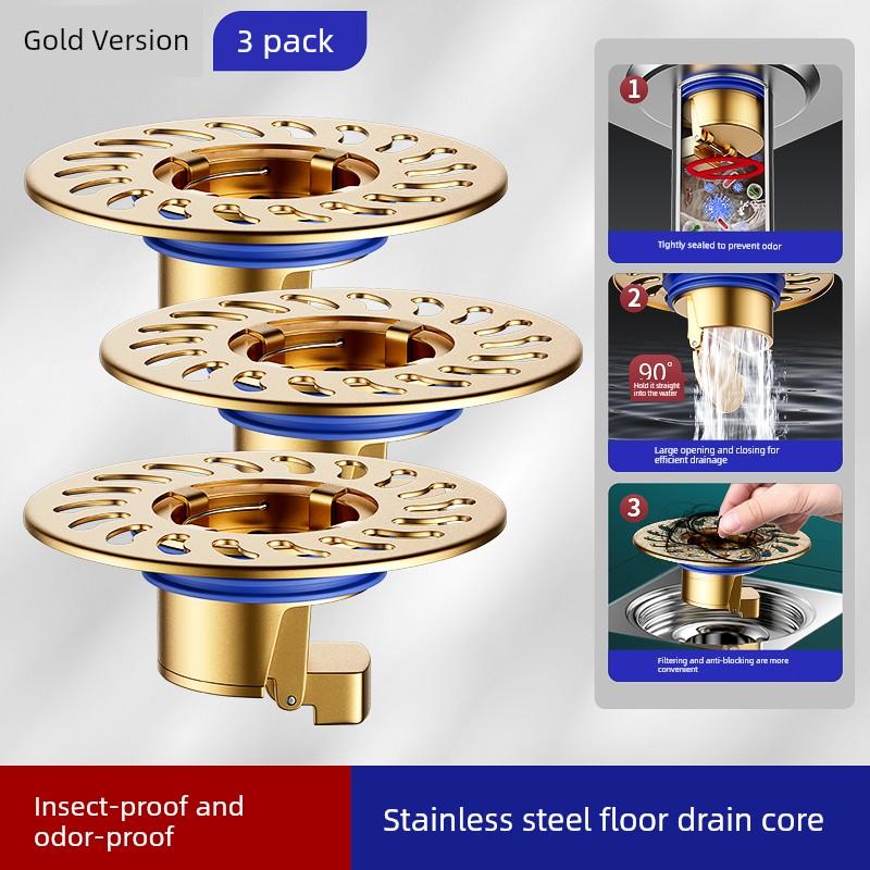 Floor Drain Deodorizer Bathroom Sewer Pipe Drain Filter Universal Anti-Odor Cover Sealing Inner Core Cover Gadget