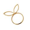 Pack of 6 Cute Napkin Rings Easters Ear Shape Napkin Holder Metal Napkin Jewelry Sophisticated Platings Accessorys