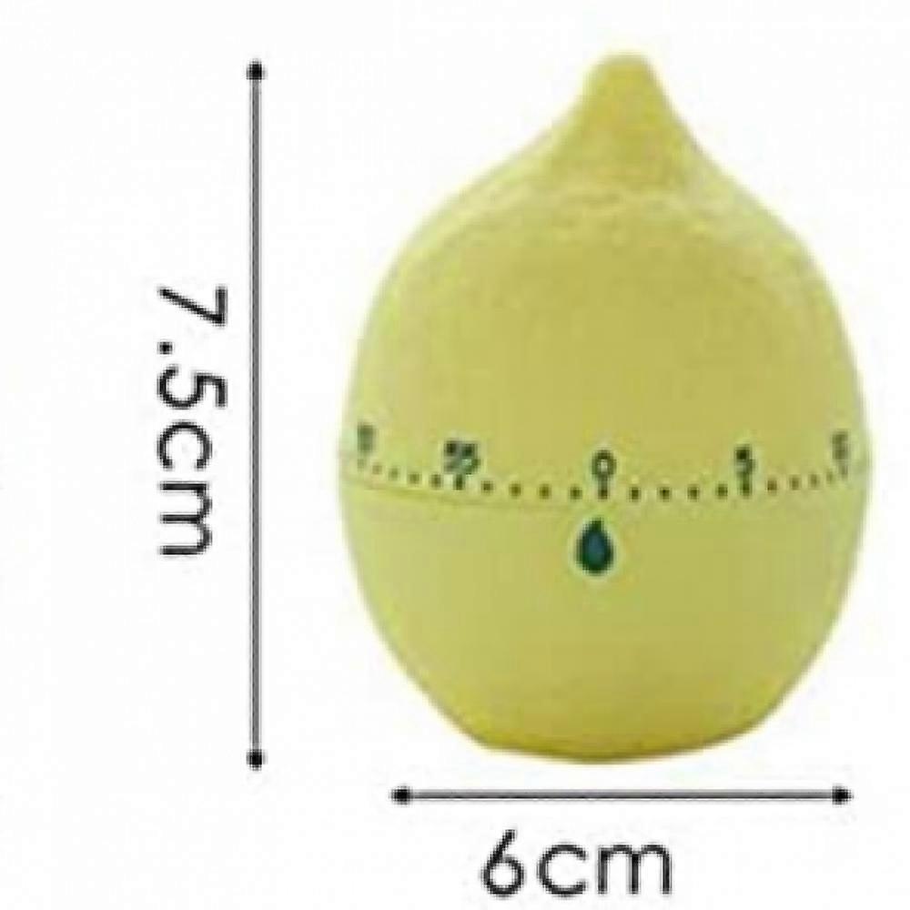 Timer da Cucina Carino Frutta Biscotto Timer da Cucina | Timer Manuale Novità per Cottura | Timer Meccanico Forma Divertente per Allarme Cucina Decorazione Desktop Casa (Limone