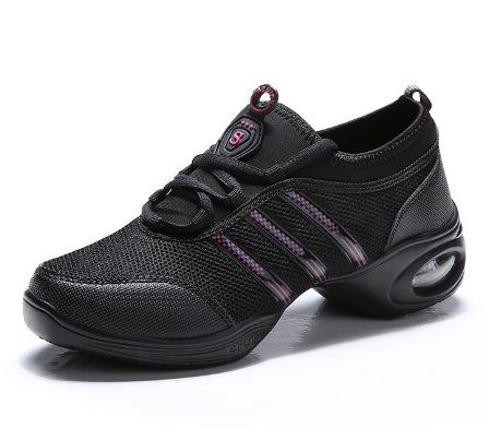 

Breathable Women s Jazz Shoes Lace-up Modern Dance Shoes Lady Comfortable Air Cushion Platform Sneakers for Dancing Walking 34