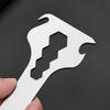 Stainless Steel Bottle Opener Multi Tool Compact Keychain EDC Gadget with Wrench Can Opener Screwdriver Lightweight Bottle Opener Tool