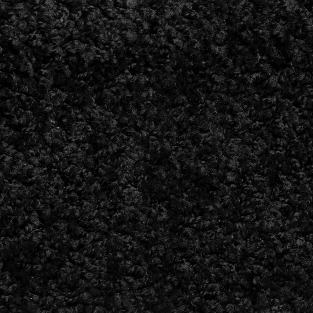 Step Mats 15 pcs. 56 x 17 x 3 cm Black Semi Round