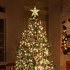 20cm 15cm Glowing Christmas Tree Topper Xmas Tree Star Lamp with Light Tree Decorations for Home Xmas Ornaments Navidad Props