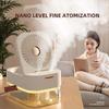 New Type Double Spray Cooling Fan 250ml Water Storage Humidifier Fan 2 In 1 With Control Intelligent Office And Home Cooling Fan