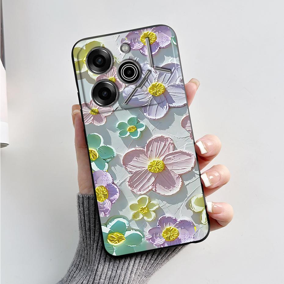 phone Case For Tecno Pova 6 Pro 5G Soft Silicone Back Cover For Tecno Pova 6 5G Case Cute Cartoon Protection Phone Cover Coque