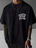 Unisexs Graphic Tshirt Faith Over Fear Daily Wear 100 Cotton Unisex Gift Idea For Him Her Streetwear Design Comfortable Casual T
