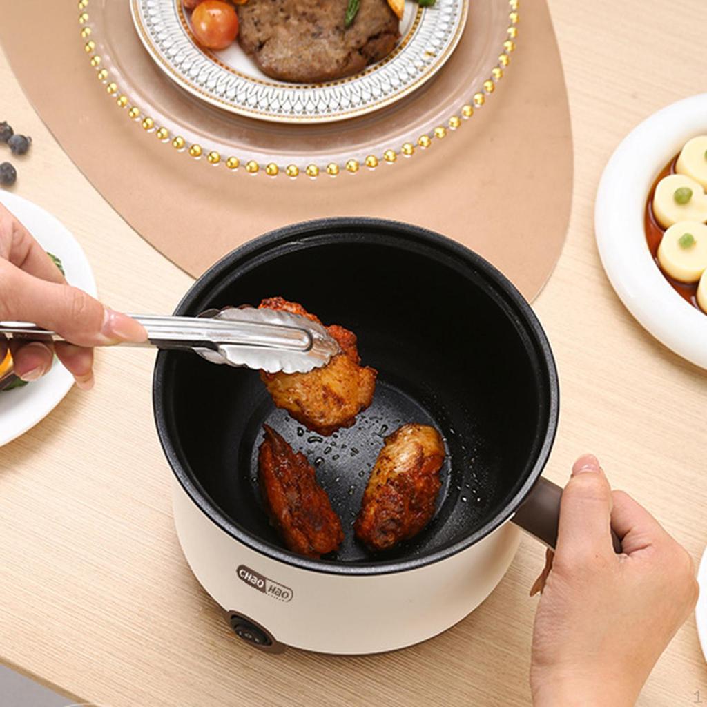 Electric Pot Cooking Nonstick Portable Mini Ramen Cooker Multipurpose for Oatmeal, Rice,