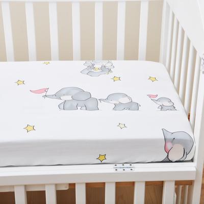 Soft Breathable Cotton Baby Bed Sheet Crib Cover with Elastic Band Home Decor