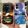 For iPhone 17 17Air Fashion Dusk Beach Painting Phone Case For iPhone17 17 Air Soft Silicone Cases Bumpers