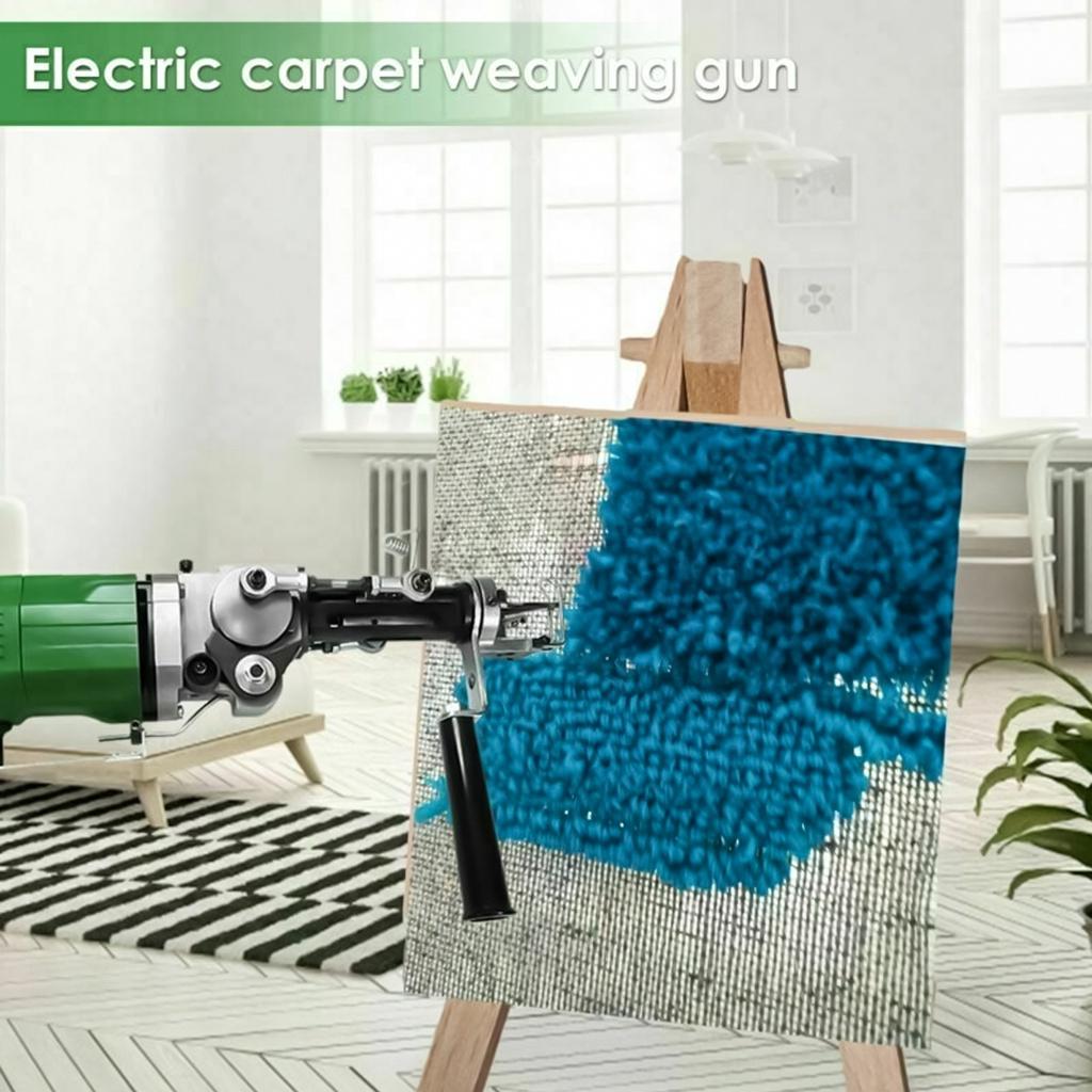 2in1 Cut Pile & Loop Electric Hand Rug Tufting Guns Carpet Weaving Machine 9-18m