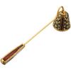 Vintage Diamond-Decorated Metal Candle Snuffer with Convenient Long Handle, a Stylish Home Decor Item