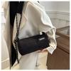 Cotton Pillow Crossbody Bag for Women Solid Color Shoulder Handbag