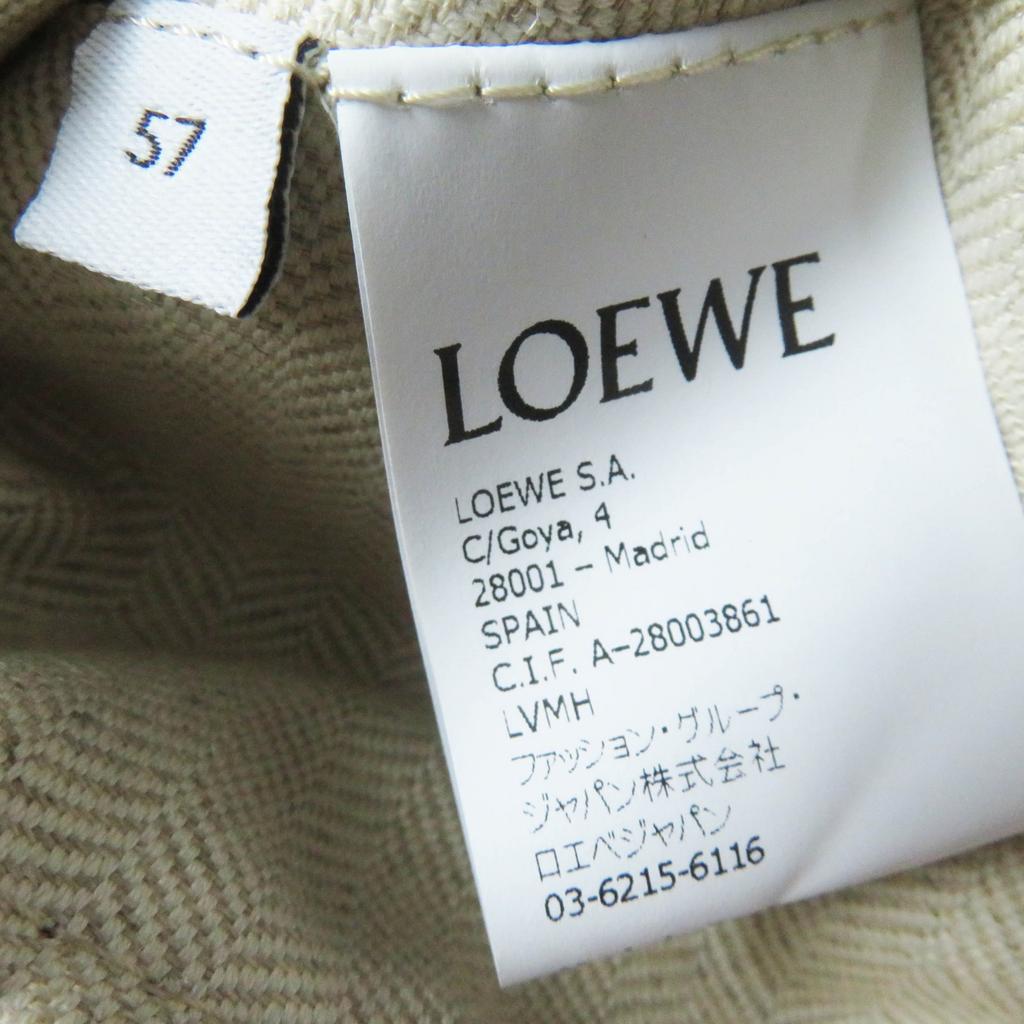 Excellent LOEWE hat Fisherman hat/bucket with anagram patch terracotta  Used