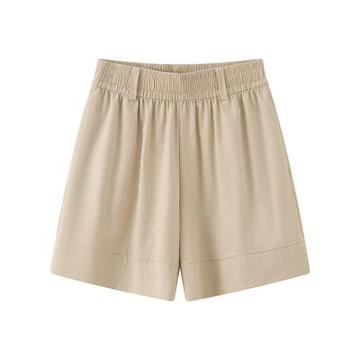 Shorts for Women In Summer New Style for Wearing Straight High Waist Three-quarter Pants To Make Them Look Slimming, Drape Wide-leg Pants