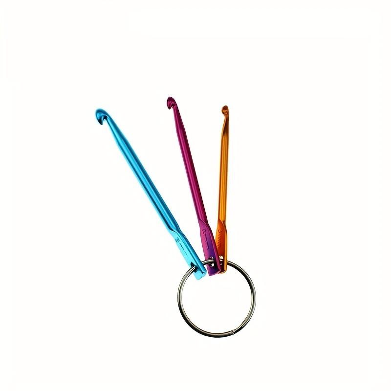 Crochet Color Aluminum Oxide Crochet Needles, Stainless Steel Single-head Knitting Small Short Crochet Needles, Easy To Carry