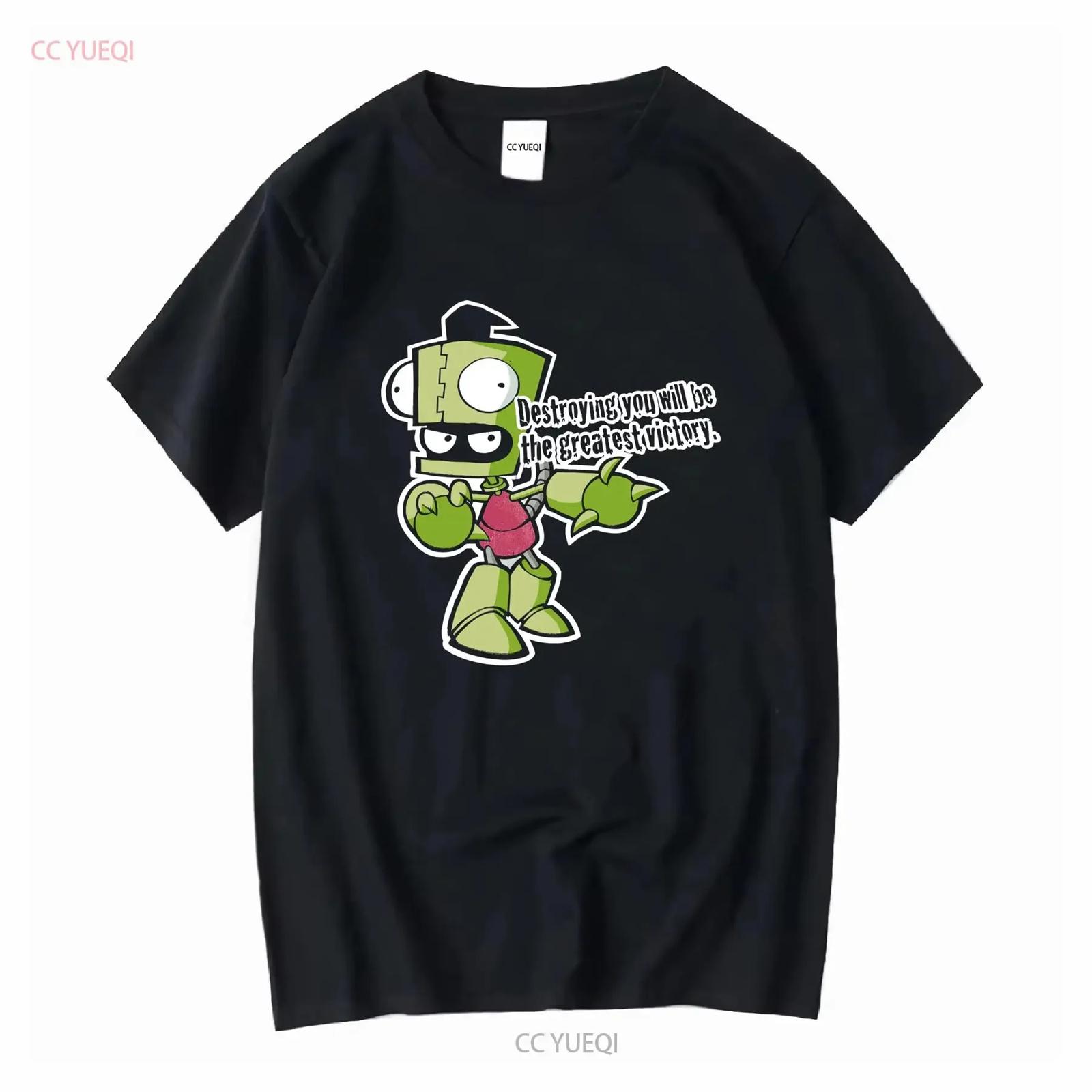 Футболка Invader Zim Уничтожение тебя будет величайшей победой 00-е Jhonen Vasquez винтажная стираная удобная унисекс стильная XXXXXL разноцветный