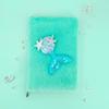 Quaderno Morbido A5 Coda di Sirena con Paillettes - 80 Fogli Diario Regalo Cartone Animato