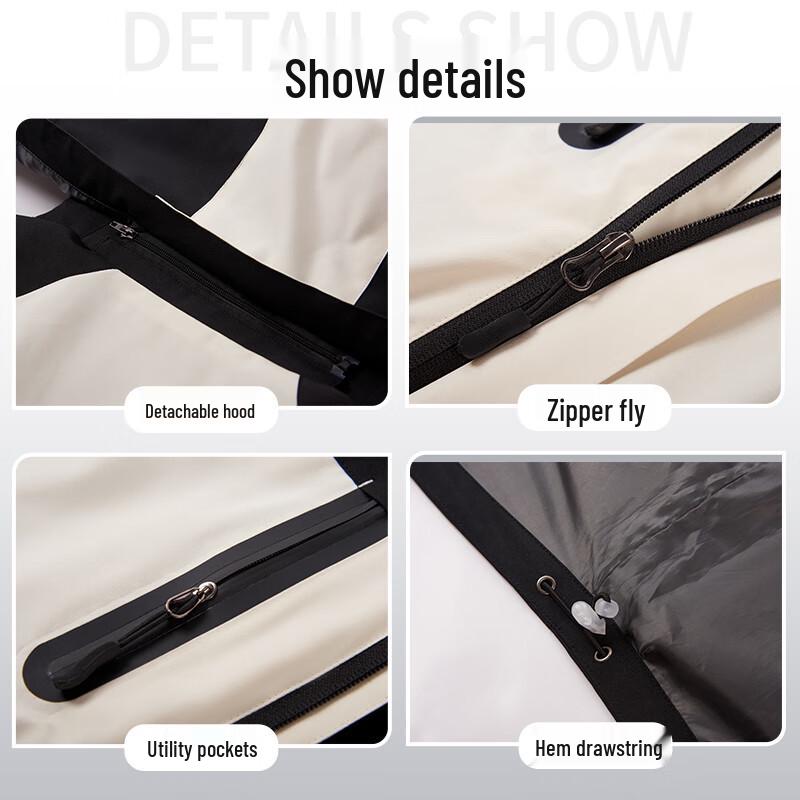 Unisex 3-in-1 Detachable Waterproof Outdoor Jacket
