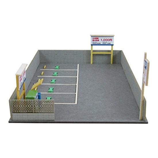 Sankei Nostalgic Diorama Series Parking Lot B Paper Craft 1/150 MP03-99