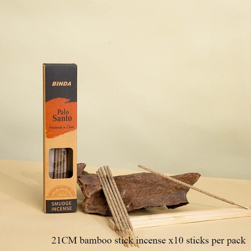 

21 см Ручная работа Натуральные Палочки Благовоний Османтус Роза Лаванда Агарвуд Перуанское Священное Дерево Очистка Воздуха в Помещении Палочки Благовоний Peruvian sacred Wood