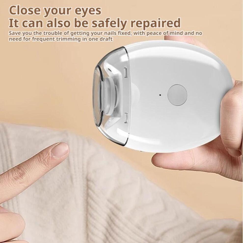Automatic Electric Nail Clipper, 3-Speed Portable Fingernail Grinder for Daily Nail Care(2Pcs)