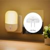 LED Night Lights Plug Into Wall, Dusk To Dawn Light Sensor Activated Dimmable Night Light, LED Nightlights Adjustable Brightness (Warm White) for