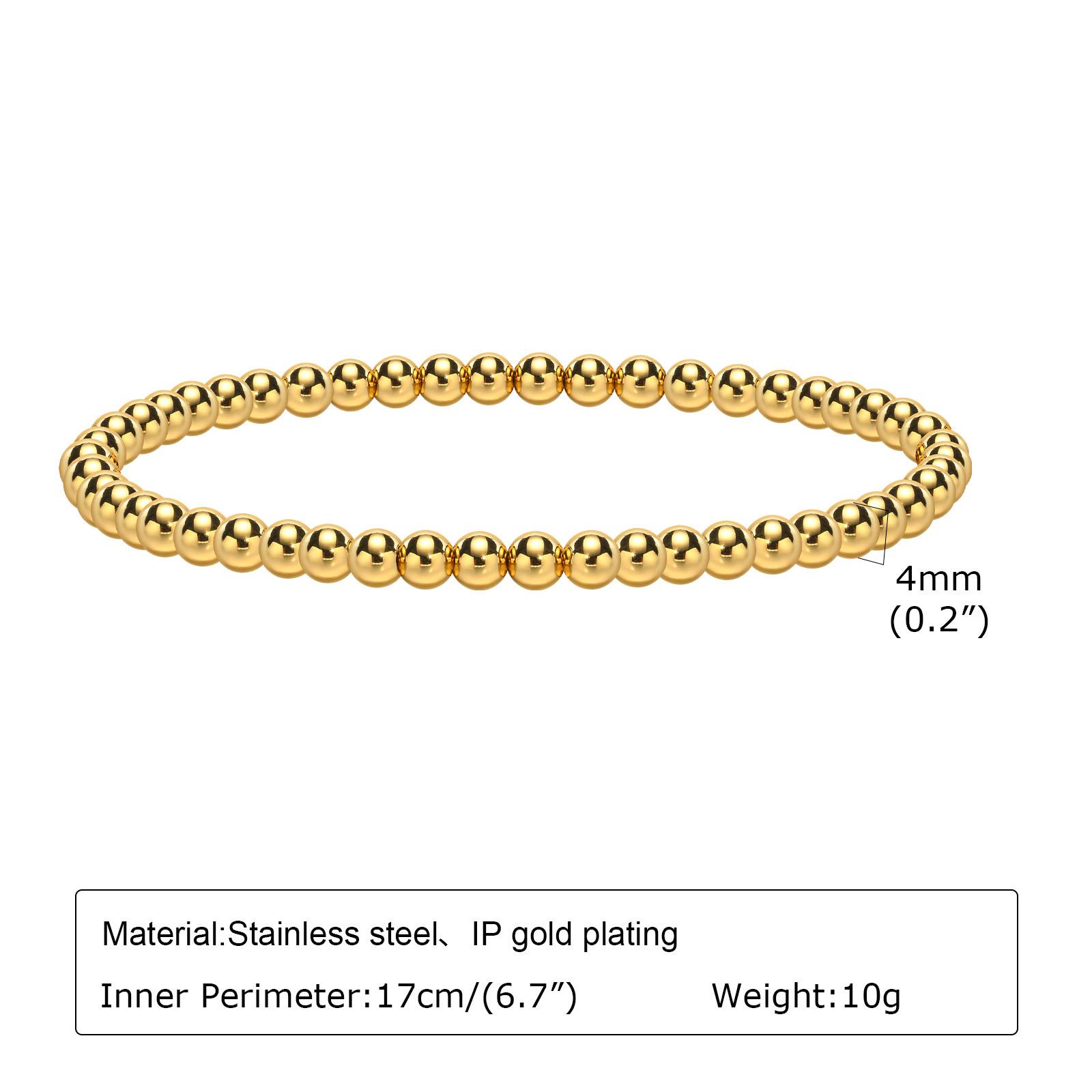 

Браслет из нержавеющей стали с золотым покрытием для женщин - BR-1386