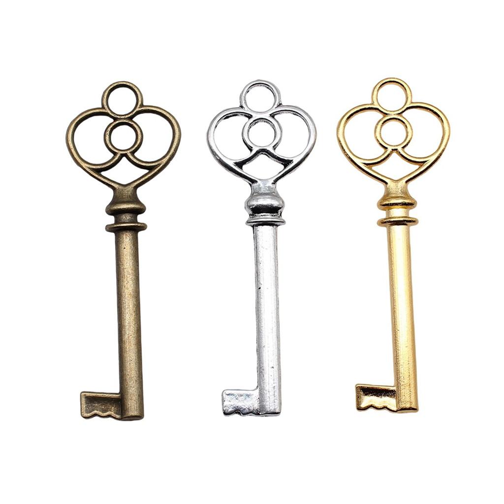 Key Charms Multi Color Alloy Key Tools Pendants For Gothic Themed Jewelry