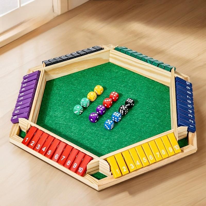 Wooden Educational Dice Game For Kids With Interactive Play And Parentchild Bonding