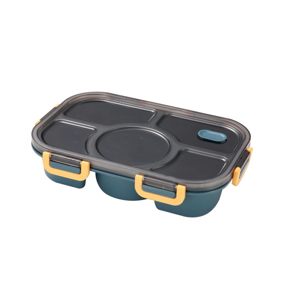

Lunch Box 5-grids Stainless Steel PP Picnic Food Storage Containers Bento Microwave Oven Boxes with Sealed Lid School Work