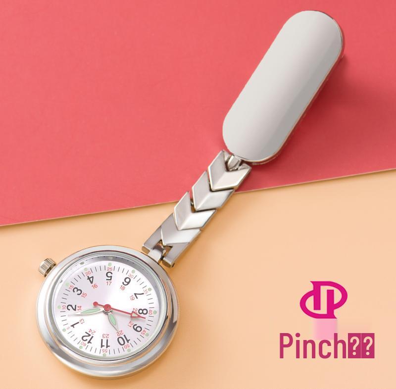Engraved Women's Nurse Pendant Brooch Watch for Medical Use