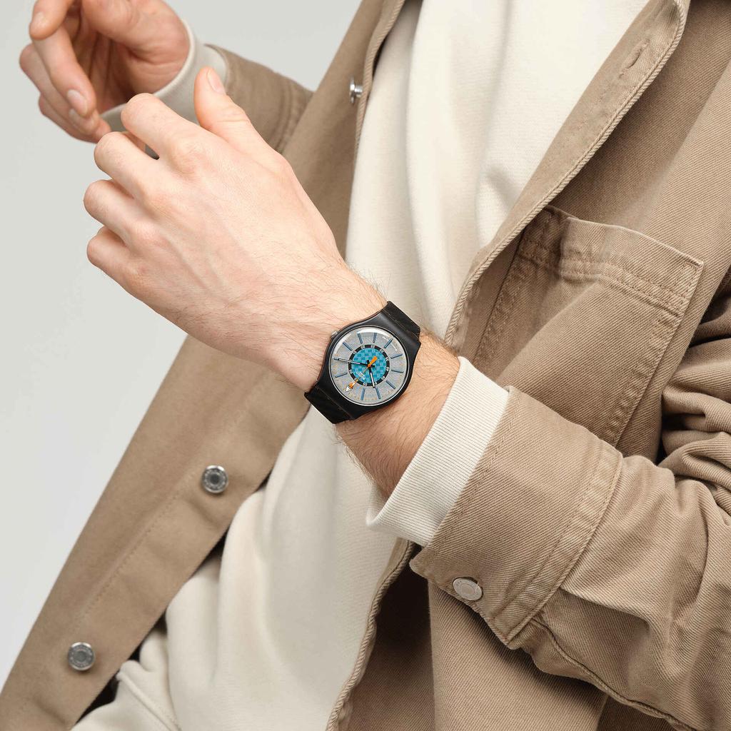 SWATCH Men 41mm Gray Watch SO32B119 SO32B119