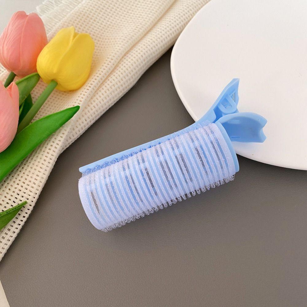 

Natural Fluffy Clip Bangs Hair Roller Self-adhesive Women Hair Curler Hair Styling Tool синий
