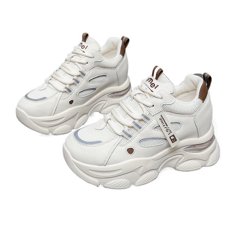 2026 New Spring Sports Shoes Casual Woman Comfortable Breathable Running Shoes Women Thick Bottom Ultra-light Sneakers